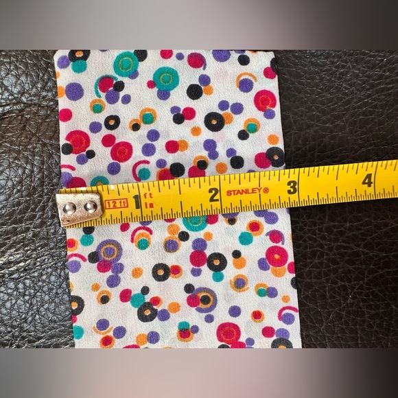 Vintage hand made silk polkadot scarf/twilly multiple purpose piece! - Picture 7 of 8